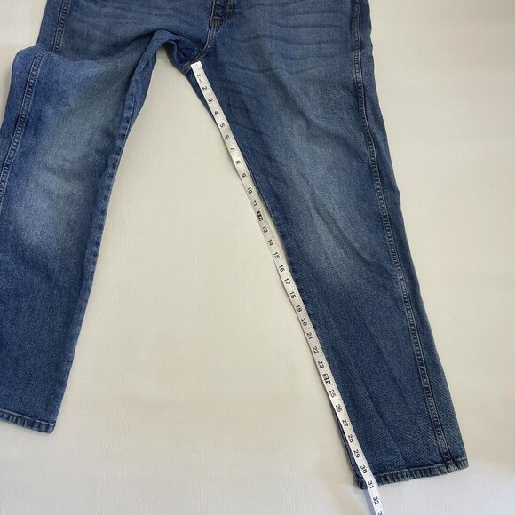 Wrangler Retro Jeans Men's 40x32 Blue Denim Slim Straight Medium Wash Stretch - Picture 11 of 15